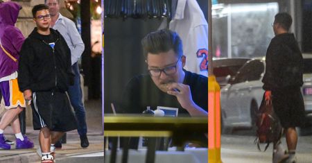 Allan Krupa mknie na nocną szamę w butach za 3,5 tys. zł i z plecakiem Louis Vuitton za 10 tys. zł (ZDJĘCIA)