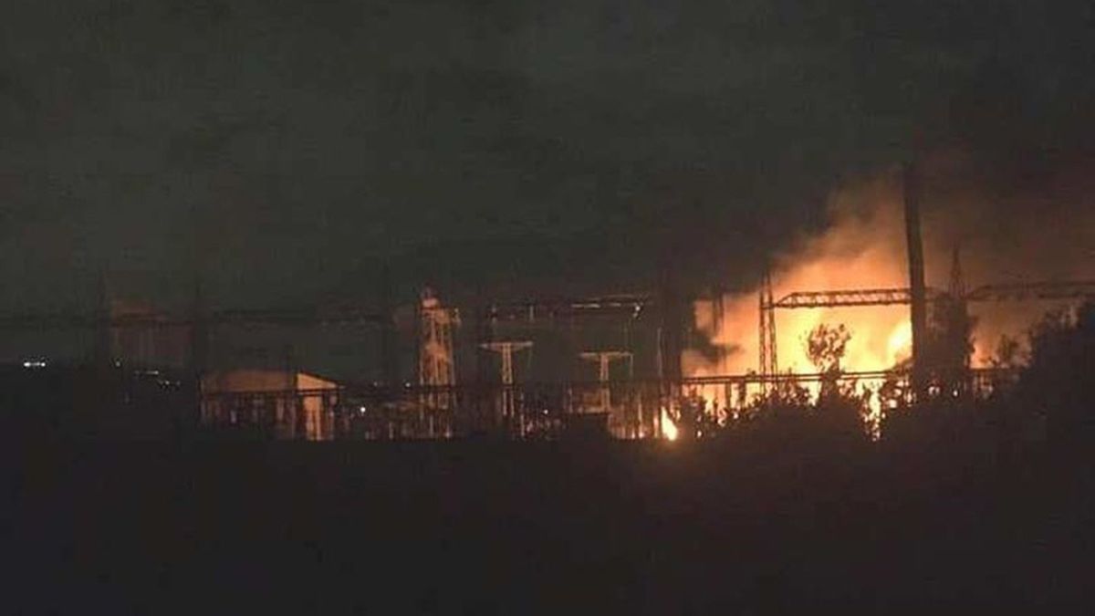 Pożar w elektrowni we Włoszech. Widać go z odległości 40 kilometrów