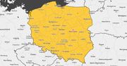 Alarm! Oznaczyli całą Polskę na żółto