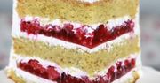 Tort komunijny z malinami i białą czekoladą. Przepis jest banalnie prosty
