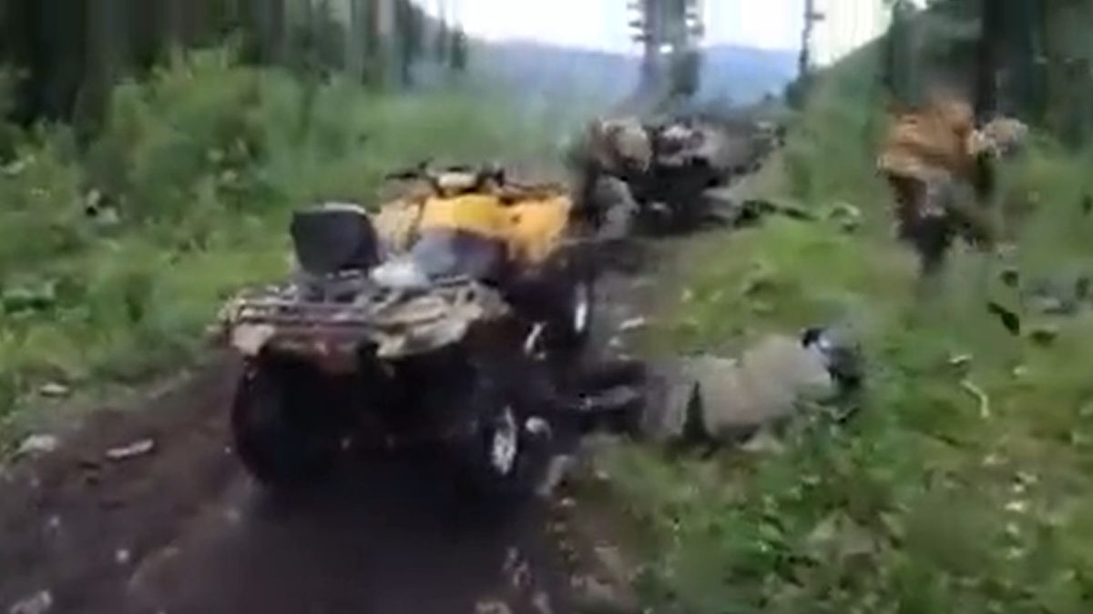 Na nagraniu widać starcia miejscowych z policją w Buriacji