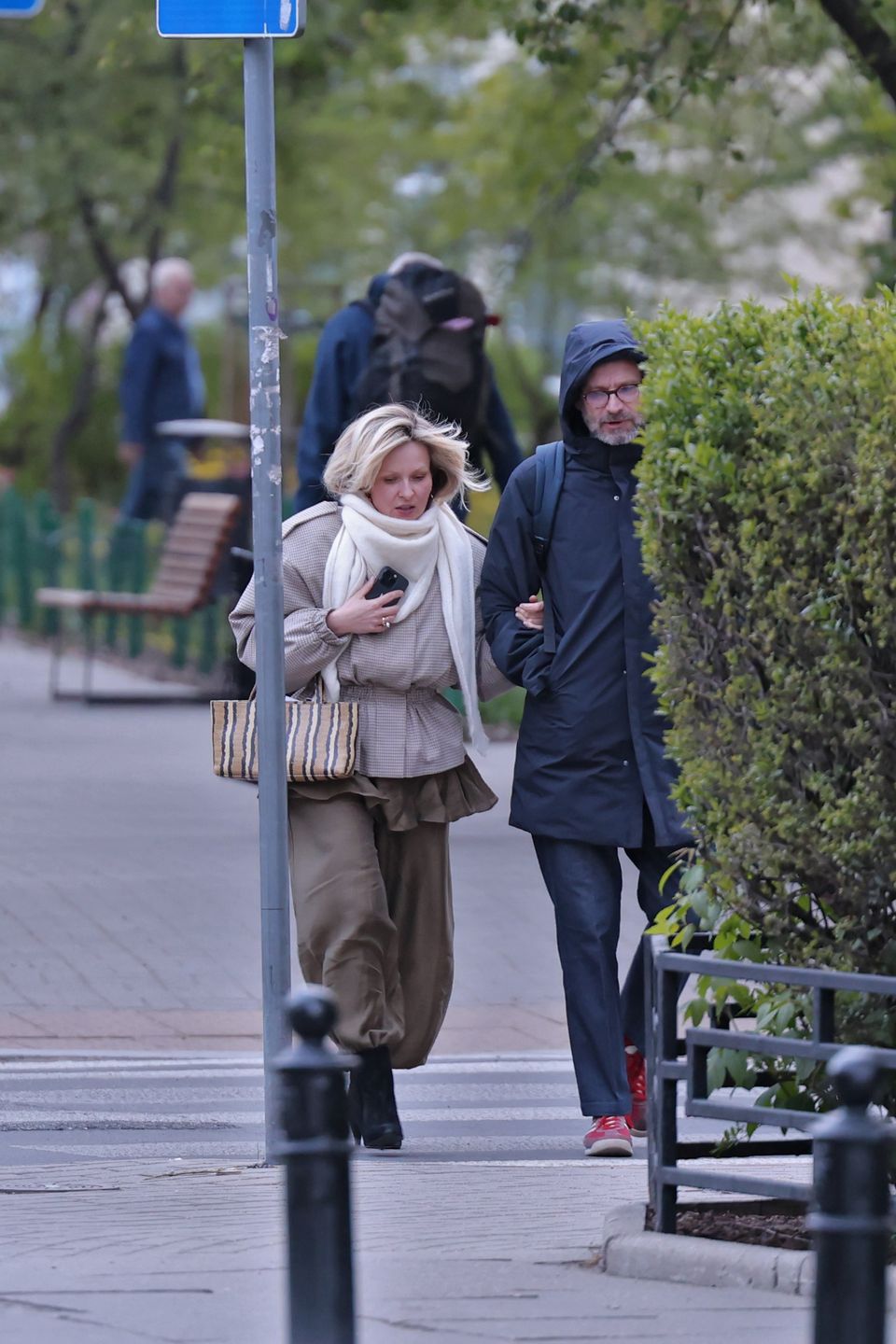 Marieta Żukowska z mężem na mieście