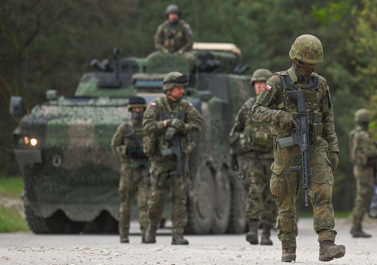 Polish soldiers during Anakonda-23 exercises - illustrative photo