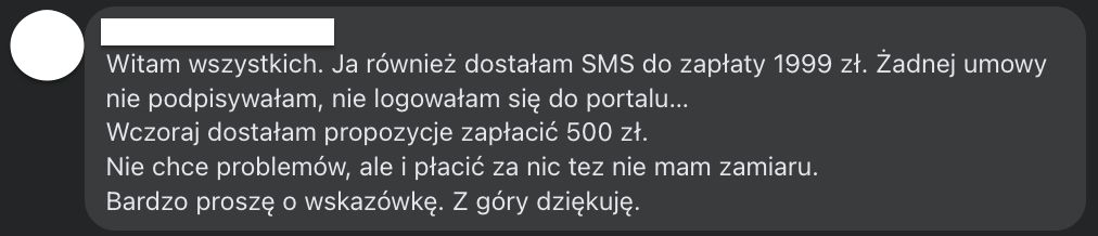 To jeden z licznych komentarzy na temat serwisu i jego metod działalności. 