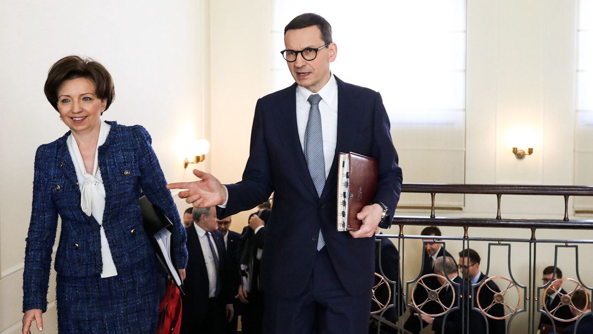 Mateusz Morawiecki i Marlena Maląg