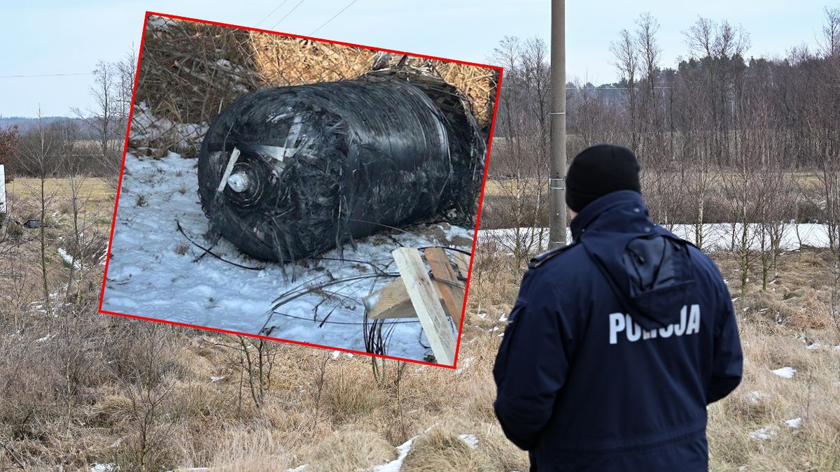 Szczątki rakiety Falcon 9, które spadły w Polsce