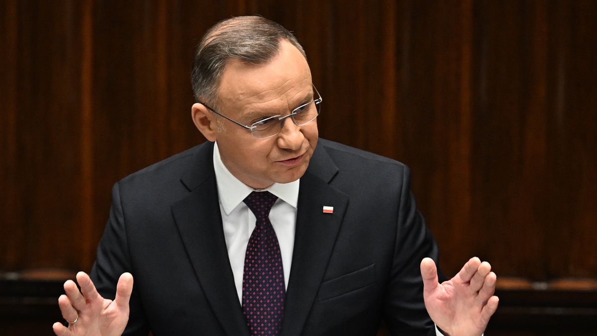 Prezydent Andrzej Duda przemawiał na sali sejmowej podczas posiedzenia inaugurującego X kademcję Sejmu.