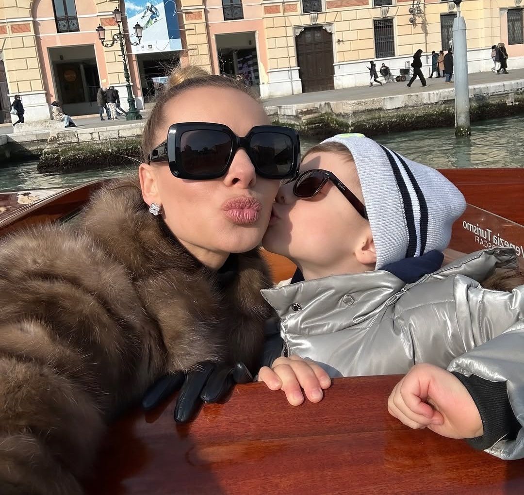 Izabela Janachowska z synem