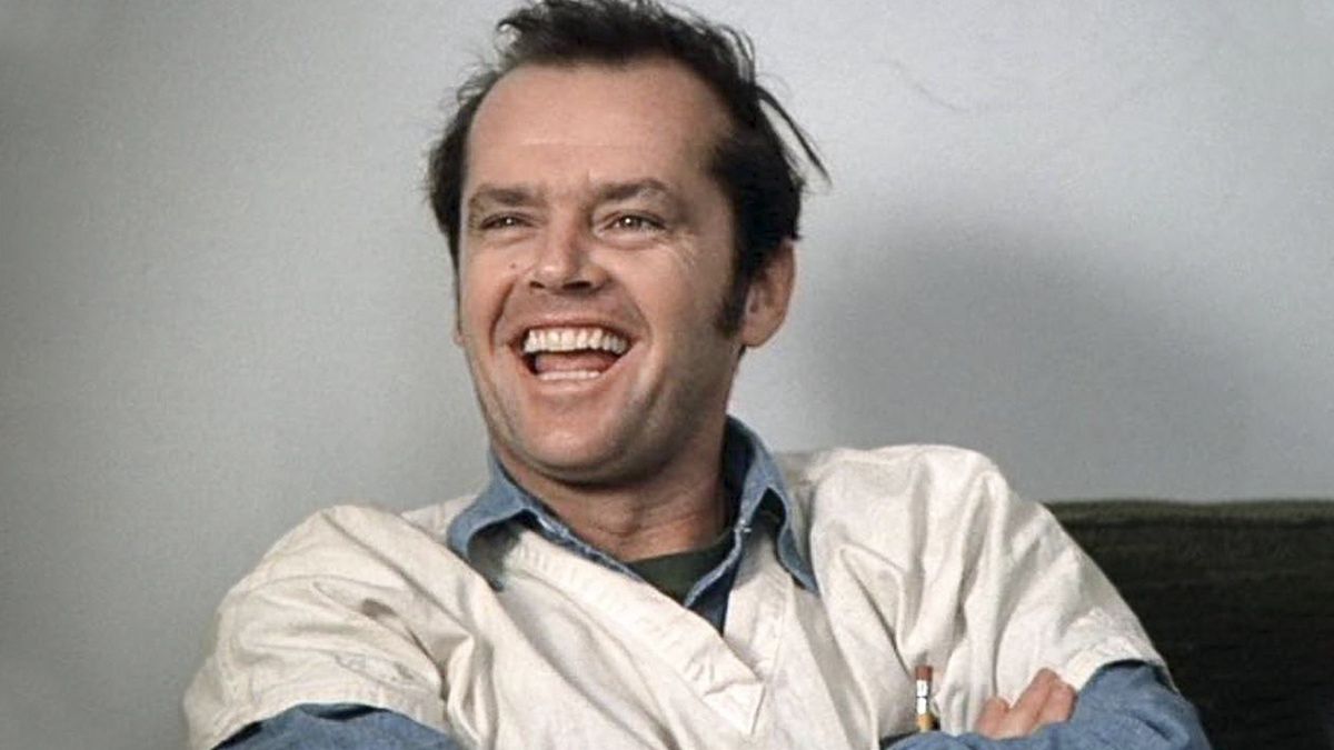 Jack Nicholson w filmie "Lot nad kukułczym gniazdem"