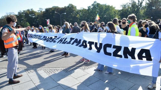 Warszawa. Protest młodych aktywistów