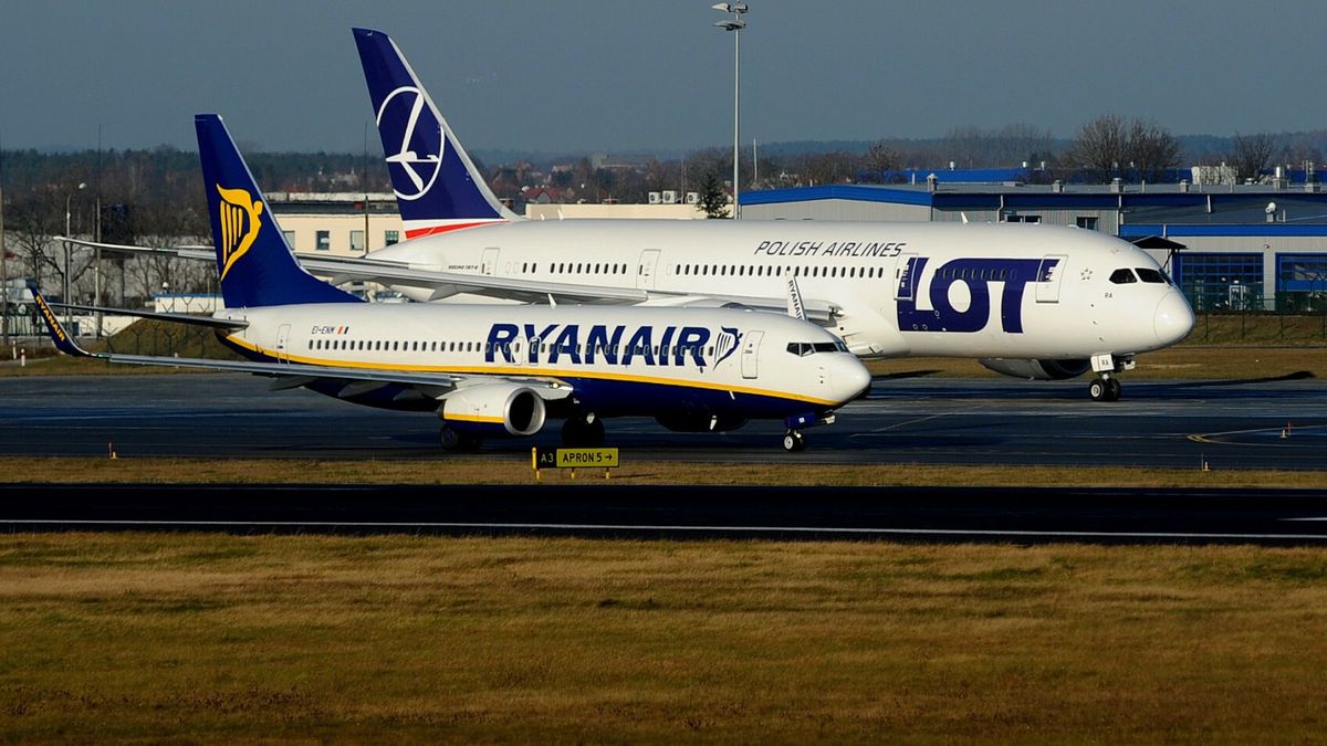 Ryanair zdominował polski rynek lotniczy. Wyprzedził LOT pod względem liczby przewożonych pasażerów