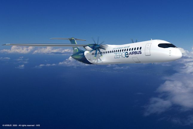 Airbus przedstawił nowy samolot. Wariant 2 - konstrukcja turbośmigłowa