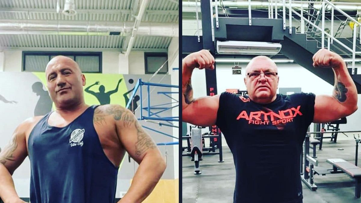 Marcin Najman w siłowni