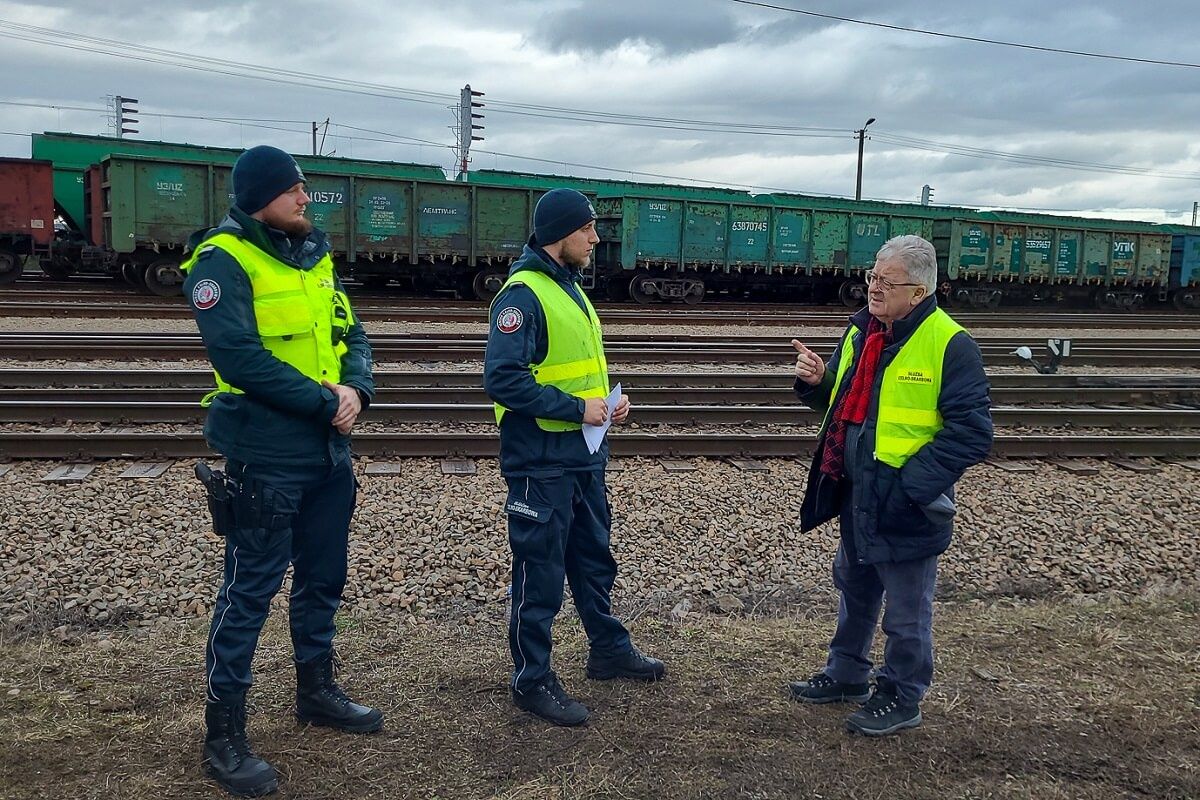 Kontrola transportu kolejowego wjeżdżającego do Polski