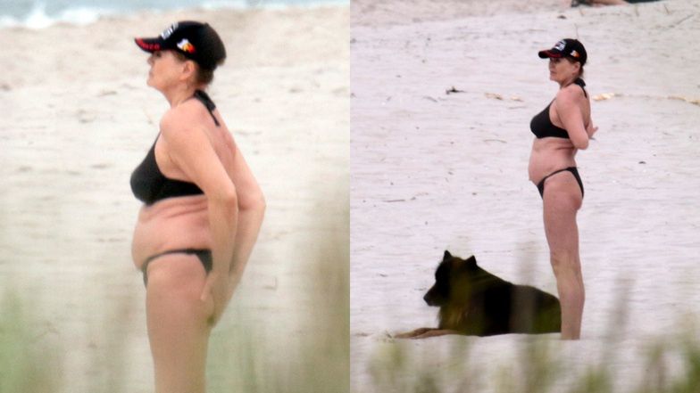 Wodne figle Grażyny Szapołowskiej i jej pieska