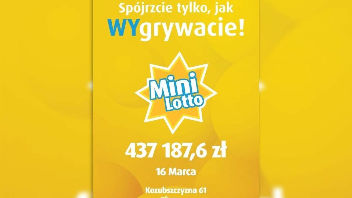 grafika wygrana Mini Lotto 16 marca