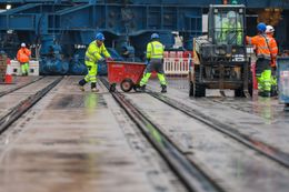 Inside The Construction Site Of Hinkley Point C Nuclear Power Station
Contractors work at Hinkley Point C nuclear power station construction site in Bridgwater, UK, on Wednesday, July 20, 2022. The two reactors are supposed to be blazing a trail for a nuclear renaissance in Britain, as the government seeks to boost the countrys energy independence and reduce its reliance on fossil fuels. Photographer: Hollie Adams/Bloomberg via Getty Images
Bloomberg
construction workers, british, heavy construction, nuclear power, business news, emea, electricity production, distribution, energy, natural resources, construction, development, industries, utilities
