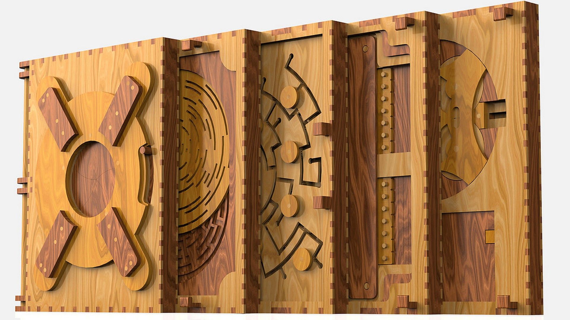Codex Silenda: drewniana książka z wbudowanymi łamigłówkami 2