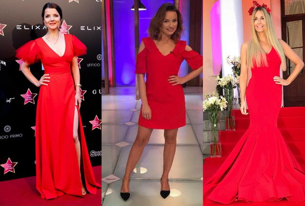 Czerwone sukienki wieczorowe w gorących stylizacjach gwiazd