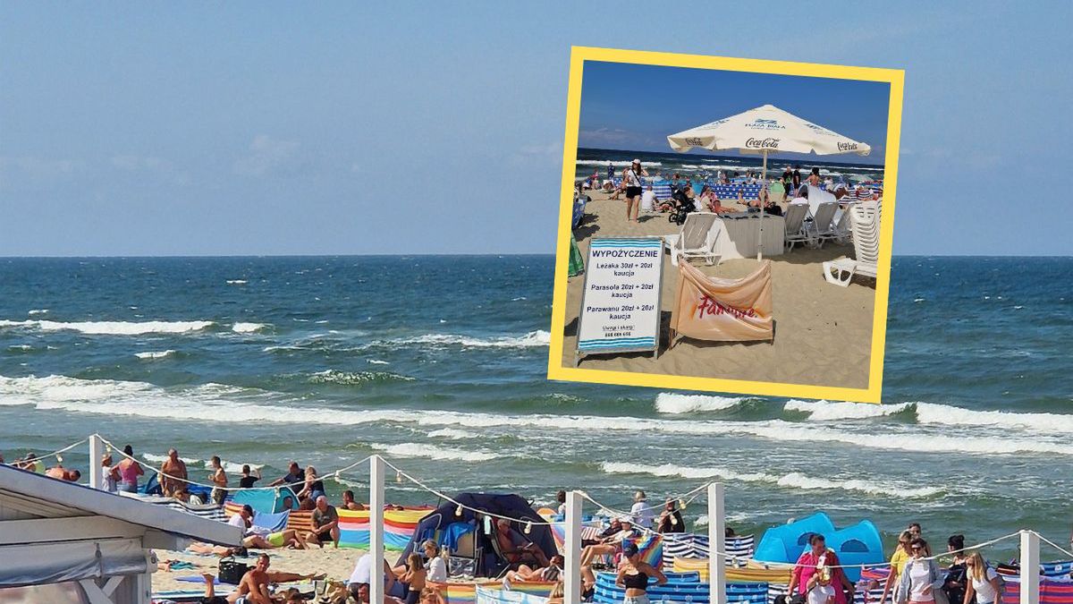 Tłumy nad Bałtykiem i ceny w wypożyczalniach plażowych