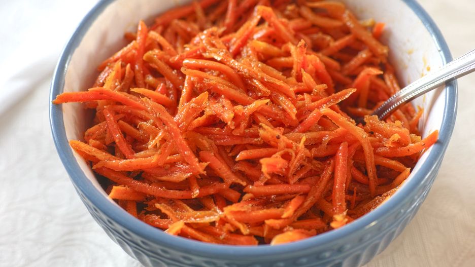 Close-up shot of a blue bowl full of carrot salad with spice and olive oil.
carrot, salad, chopped, shredded, bowl, full, spice, food, olive oil, vegetable, vegetarian, vegan, healthy eating, grated, ingredient, orange, organic, raw, red, table, fork, blue, close-up, cutting, Korean, oil, carrot, salad, chopped, shredded, bowl, full, spice, food, olive oil, vegetable, vegetarian, vegan, healthy eating, grated, ingredient, orange, organic, raw, red, table, fork, blue, close-up, cutting, korean, oil