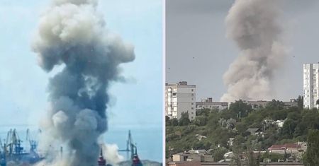 Atak na port w Berdiańsku. Paniczna ucieczka statków