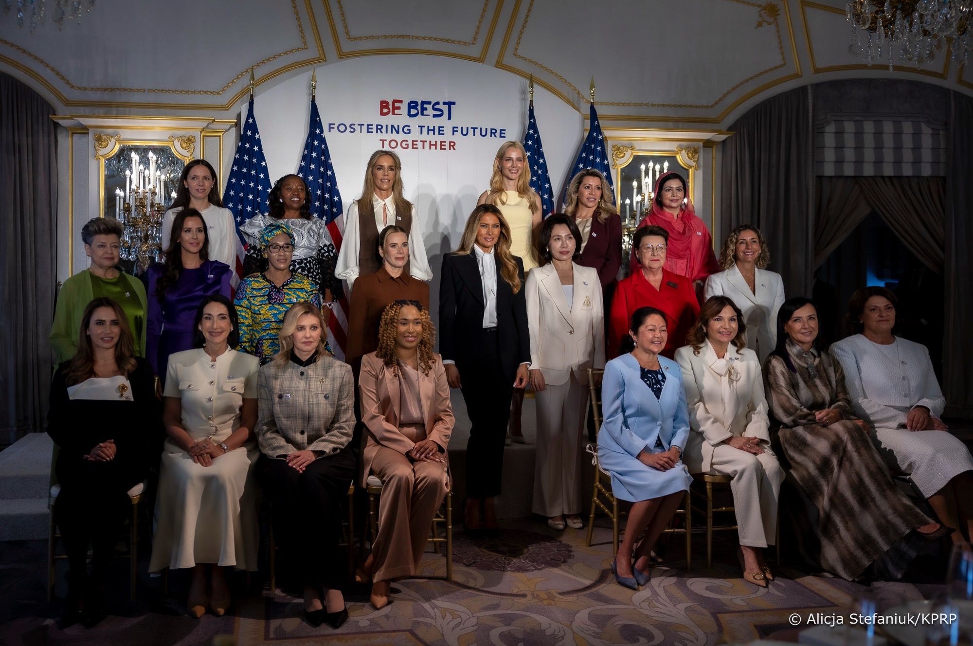 Marta Nawrocka i Melania Trump