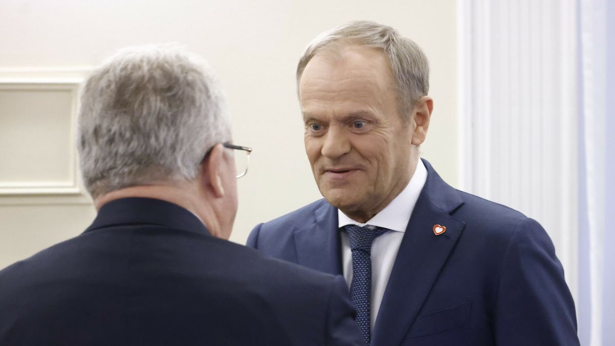 Donald Tusk i Czesław Siekierski