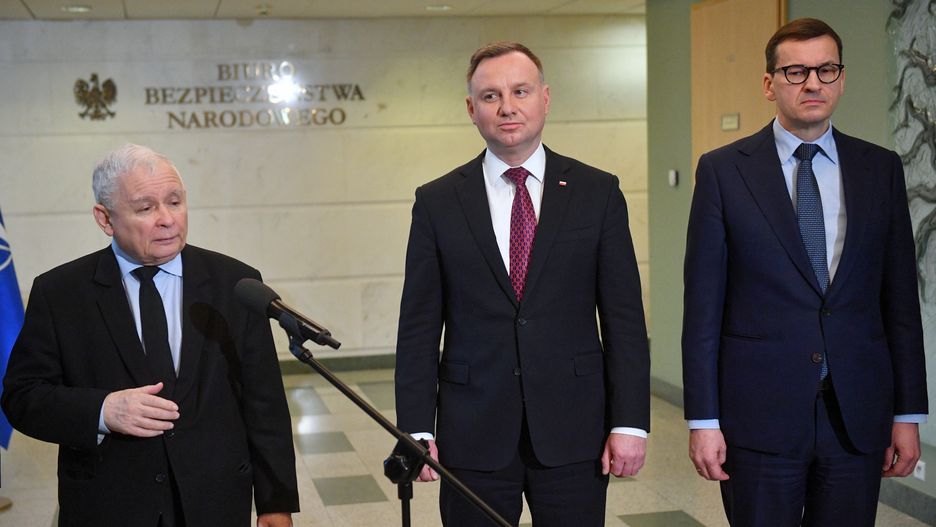 Jarosław Kaczyński, Andrzej Duda, Mateusz Morawiecki