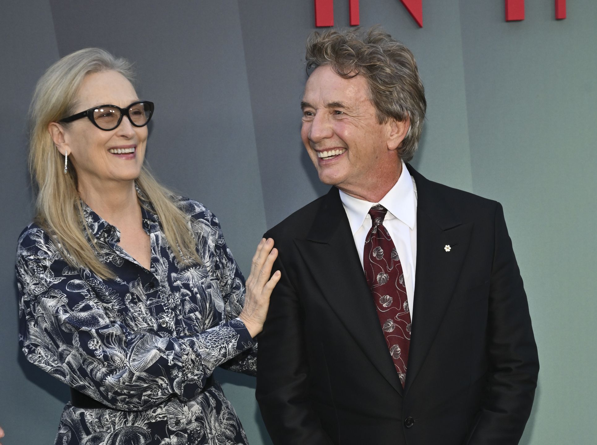 Season 4 Premiere Of Hulu's "Only Murders In The Building" - ArrivalsMeryl Streep and Martin Short at the Season 4 premiere of Hulu's "Only Murders In The Building" at Paramount Studios on August 22, 2024 in Los Angeles, California. (Photo by Michael Buckner/Variety via Getty Images)Michael Bucknerarrivals, entertainment, pmcarc, topics