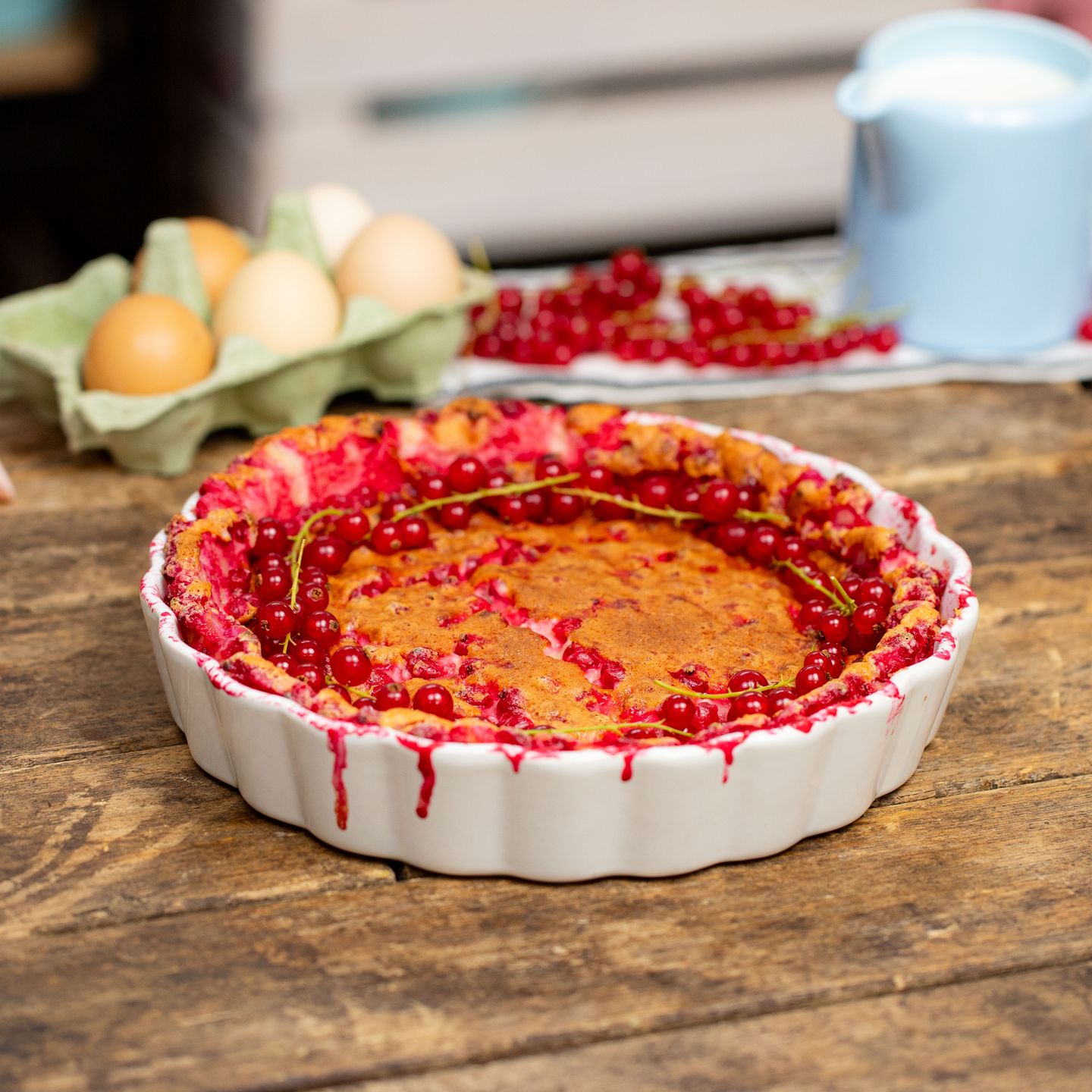 Clafoutis z porzeczkami- Pyszności