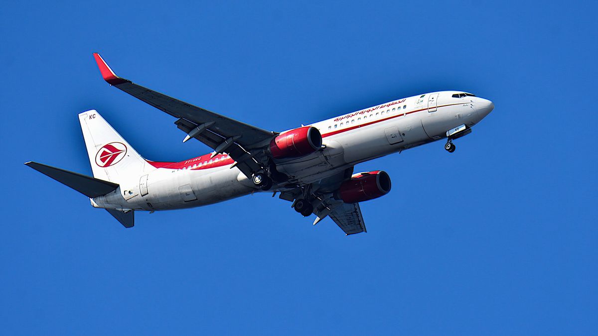 MARSEILLE, FRANCE - 2023/09/06: An Air Algérie plane arrives at Marseille Provence Airport. (Photo by Gerard Bottino/SOPA Images/LightRocket via Getty Images)