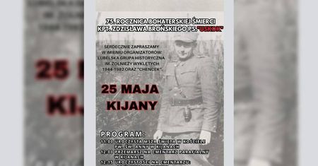 Obchody 75. rocznicy bohaterskiej śmierci kapitana Zdzisława Brońskiego pseudonim „Uskok”