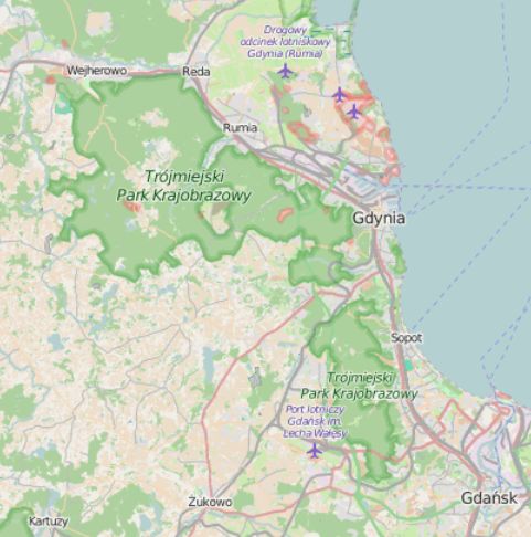 Trójmiejski Park Krajobrazowy obejmuje ogromny teren