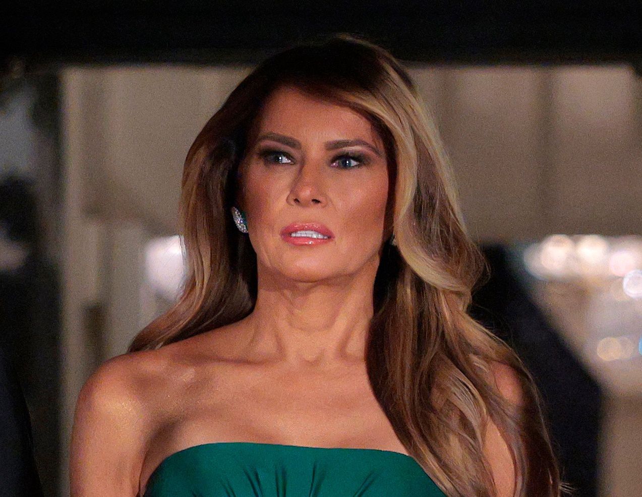 Melania Trump olśniła w szmaragdowej sukni. Ciężko oderwać od niej wzrok