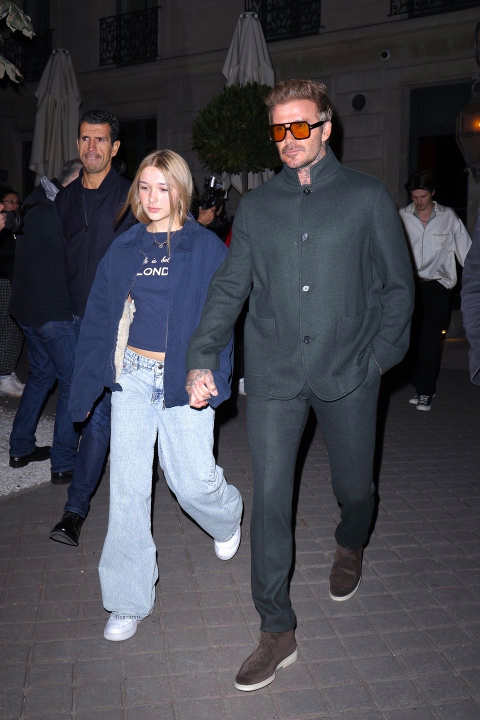 David Beckham z córką Harper