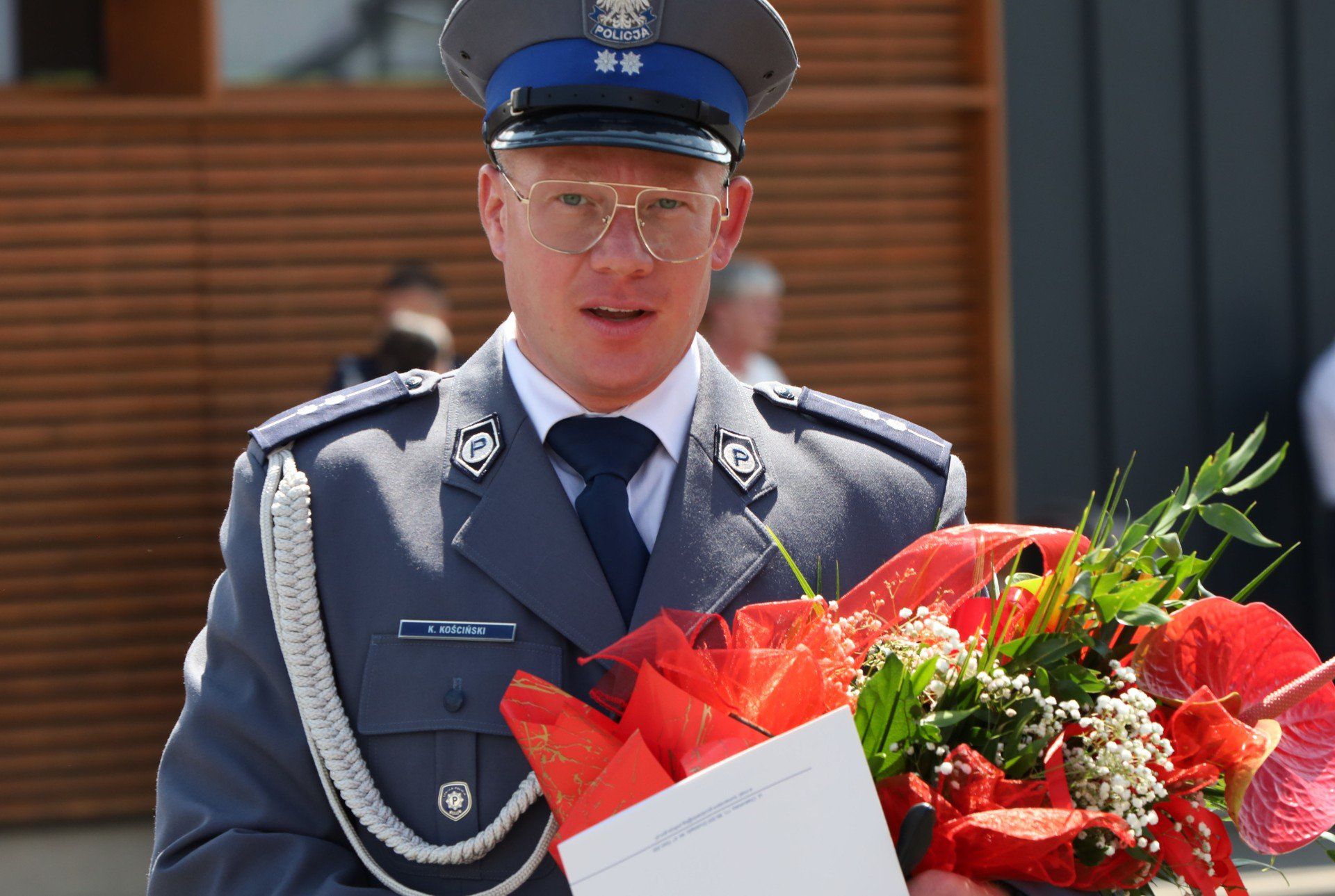 Tak było na uroczystym apelu w Święto Policji w Grudziądzu
