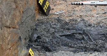 Tomkowice: Niesamowite odkrycie pod Wrocławiem. Archeolodzy znaleźli mogiły ponad 70 żołnierzy. Kryły się nieopodal kościółka