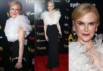 Naciągnięta Nicole Kidman w kreacji Miu Miu triumfuje na gali AACTA International Awards