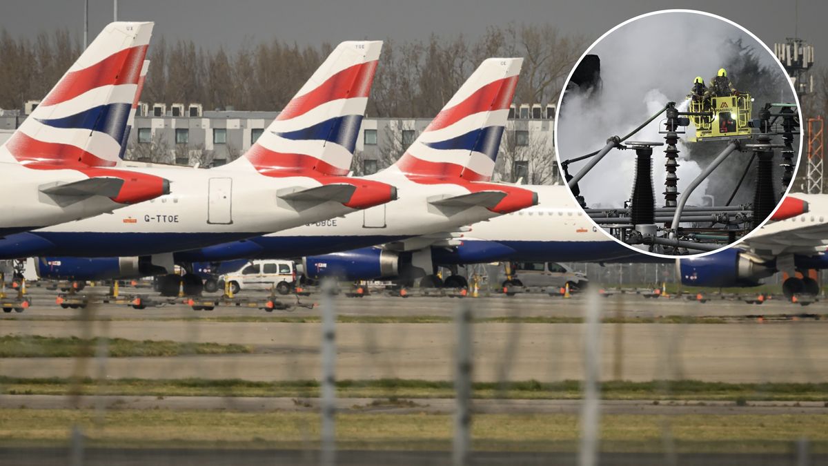 Pożar podstacji elektrycznej sparaliżował największe lotnisko