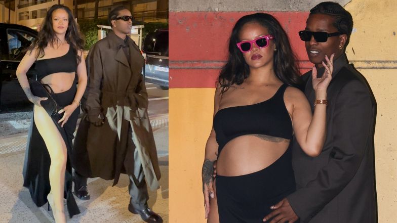 Ciężarna Rihanna  i ASAP Rocky w Cannes
