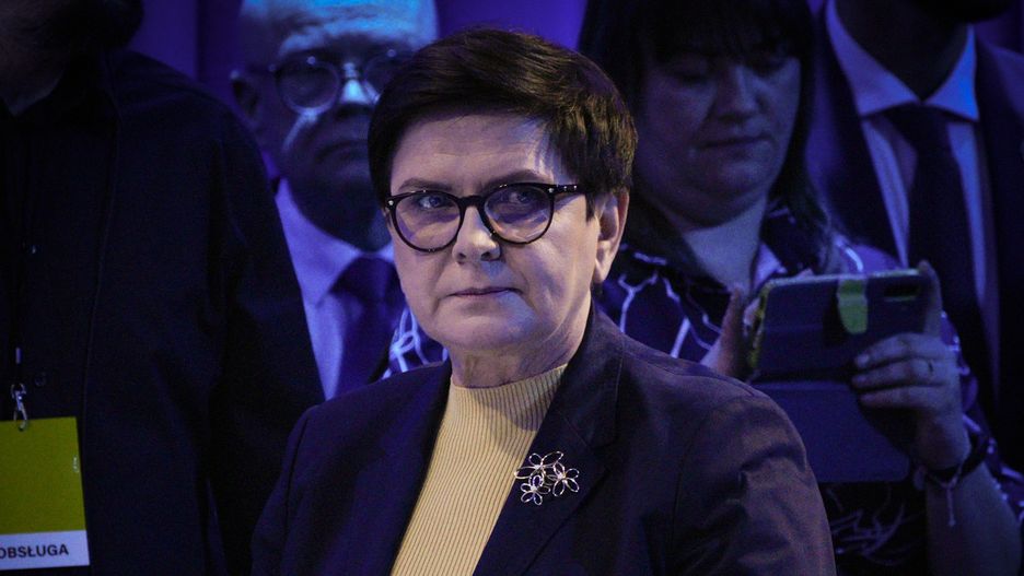 Former Polish Prime Minister Beata Szydlo is seen at the Law and Justice party conference on 13 May, 2023 in Warsaw, Poland. (Photo by Jaap Arriens/NurPhoto via Getty Images)