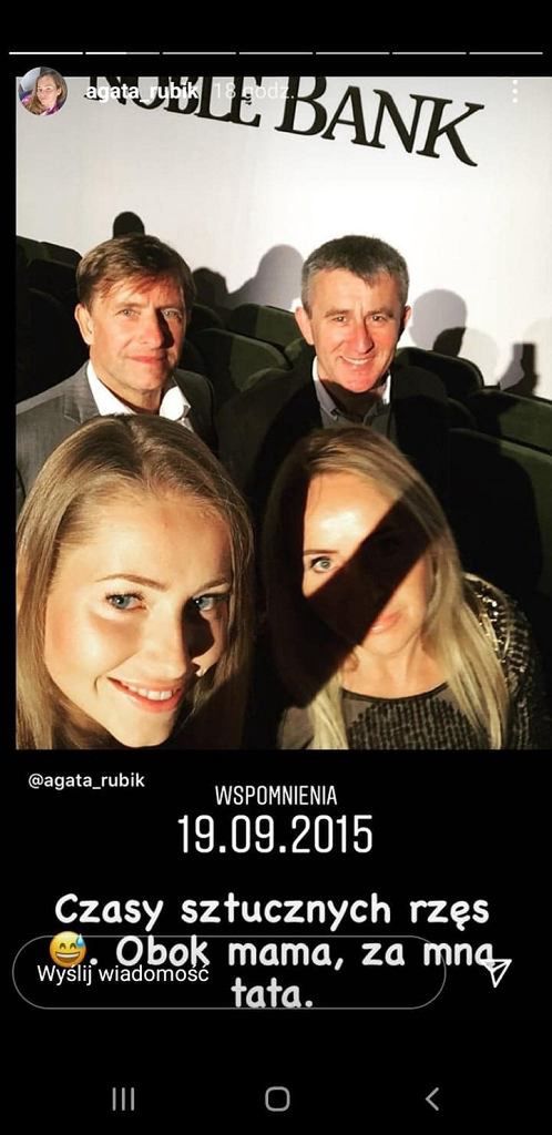 Agata Rubik w sztucznych rzęsach