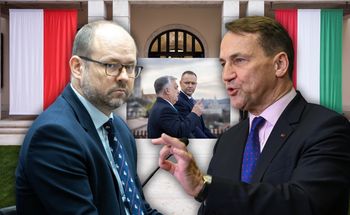 Sikorski do Przydacza: "Bzdura". Poszło o wizytę u Orbána