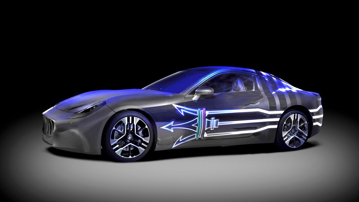 Maserati GranTurismo Folgore - jeszcze w kamuflażu