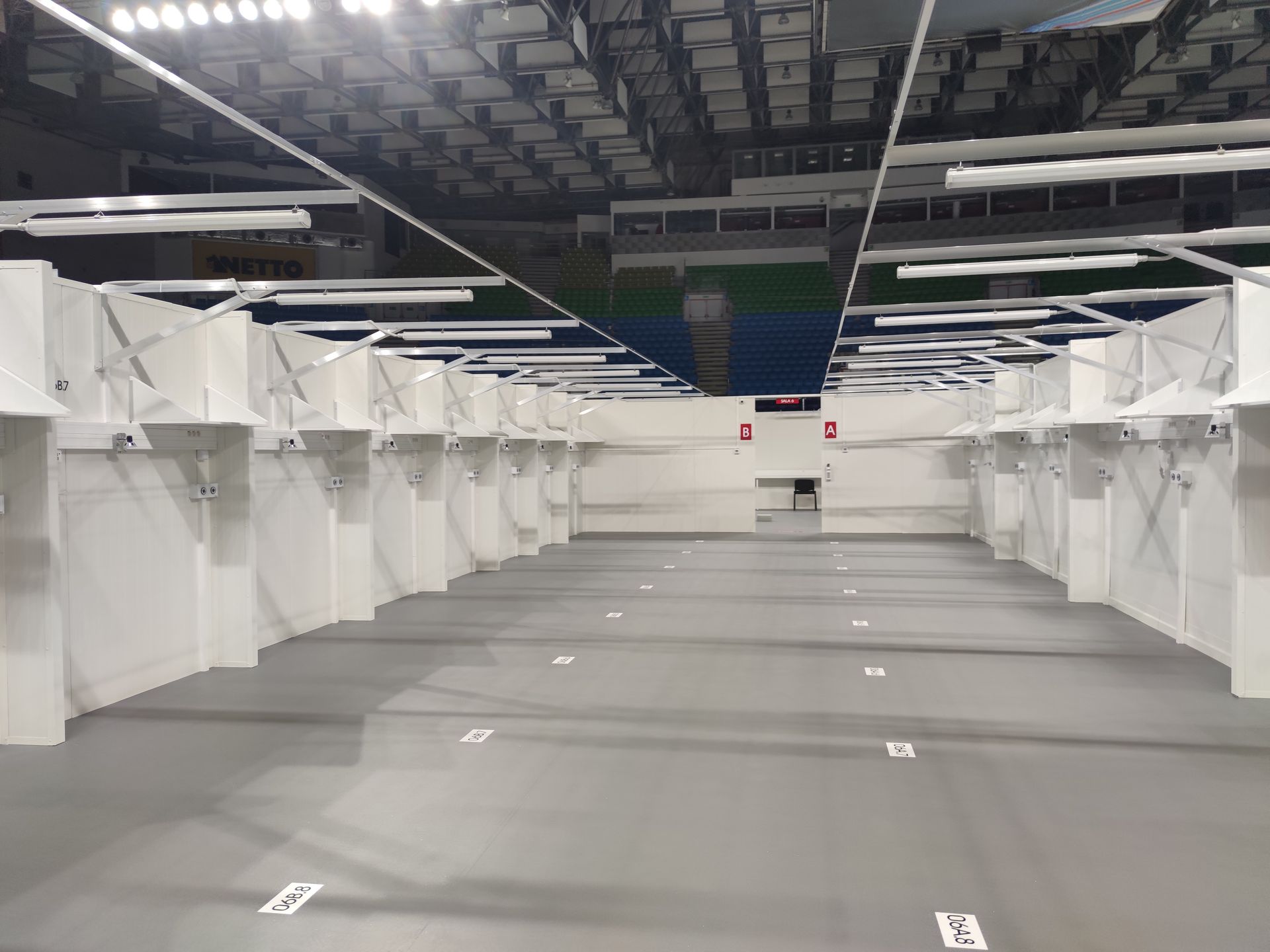 Teren szpitala tymczasowego w Netto Arena