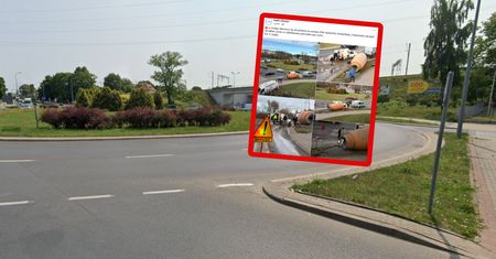 Sceny na rondzie w Olsztynie. "Aż mnie zamurowało"
