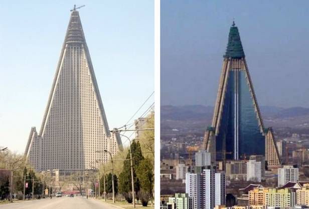 Korea Północna kończy budowę Hotelu Zagłady. Kiedy udostępnią Ryugyong Hotel? 6