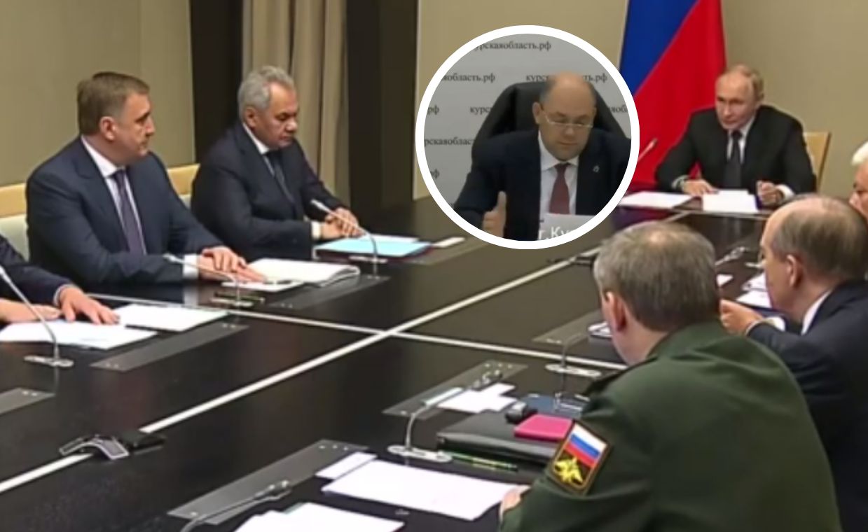 Wladimir Putin interrupted the speech of the governor of the Kursk region. Aleksei Smirnov made a nervous hand movement then, but he obeyed the order.