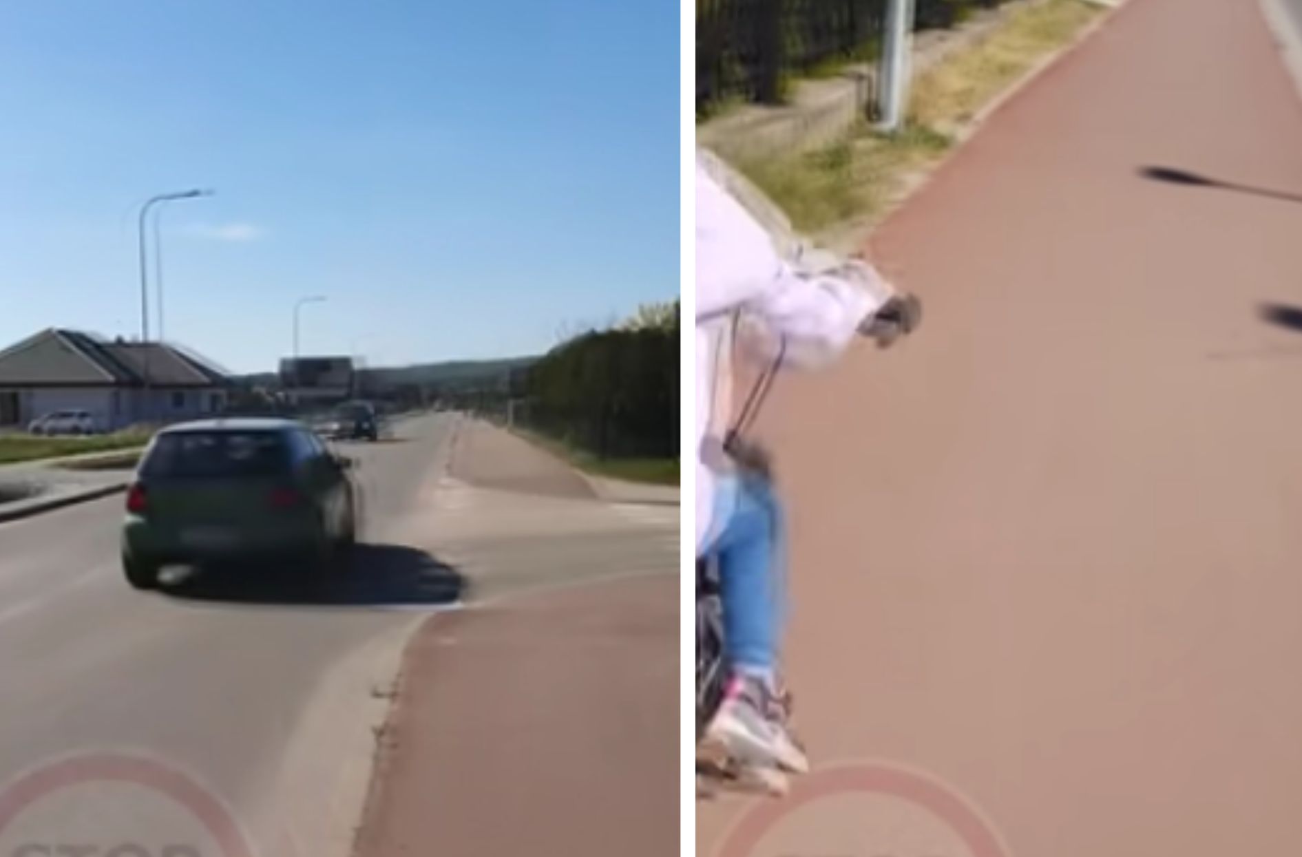 Ojciec chłopca uwiecznił na nagraniu zachowanie kierowców
